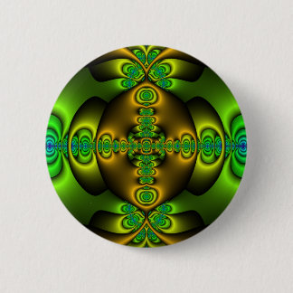 Keltisches Kreuz-Fraktal-Kunst Button