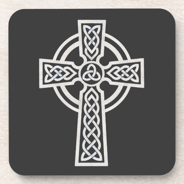 Keltisches Kreuz Getränkeuntersetzer (Vorderseite)