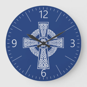 Keltisches Kreuz Große Wanduhr