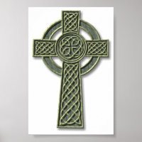 Keltisches Kreuz - Grüner Stein