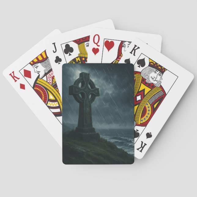 Keltisches Kreuz in der Sturmsee Spielkarten (Rückseite)
