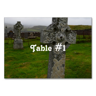 Keltisches Kreuz in Schottland Tischnummer