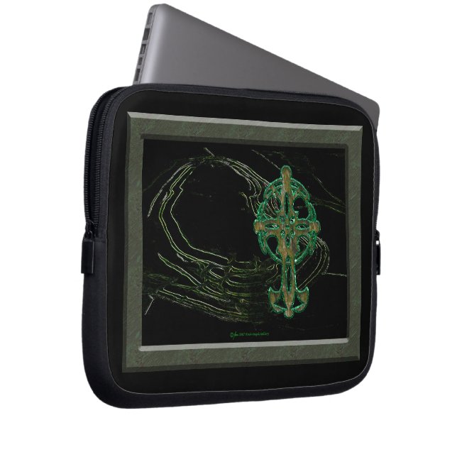 Keltisches Kreuz Laptopschutzhülle (Vorne Rechts)