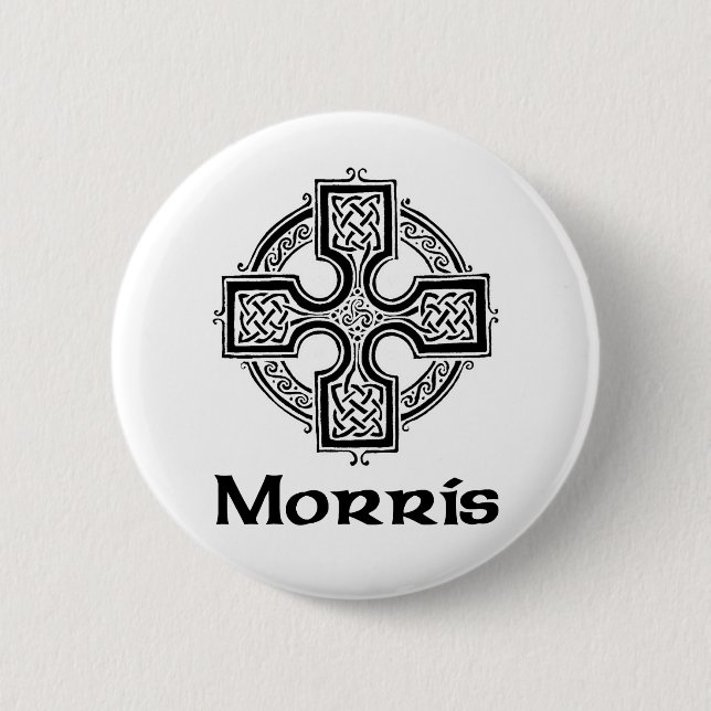 Keltisches Kreuz Morriss Button (Vorderseite)