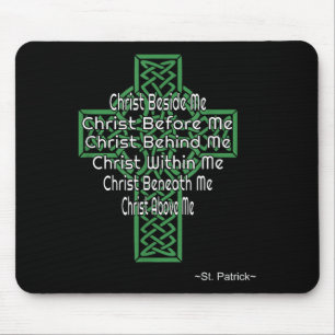 Keltisches Kreuz-Shirt St. Patrick Gebet Christlic Mousepad