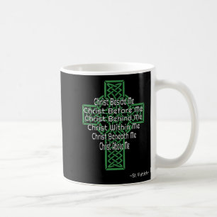 Keltisches Kreuz-Shirt St. Patricks Gebet Christli Kaffeetasse