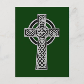 Keltisches Kreuz - Silber Postkarte