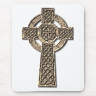 Keltisches Kreuz - Stein Mousepad