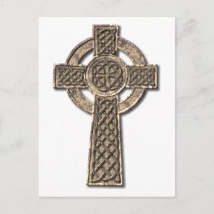 Keltisches Kreuz - Stein Postkarte