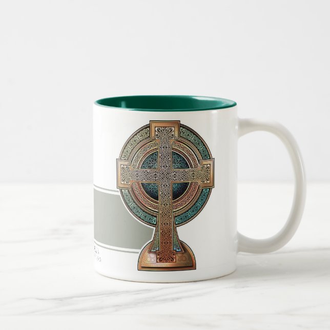 Keltisches Kreuz-Tasse Zweifarbige Tasse (Rechts)
