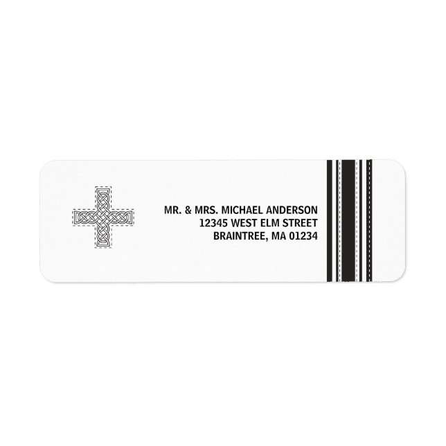 Keltisches Kreuz und Streifen (Vorne)