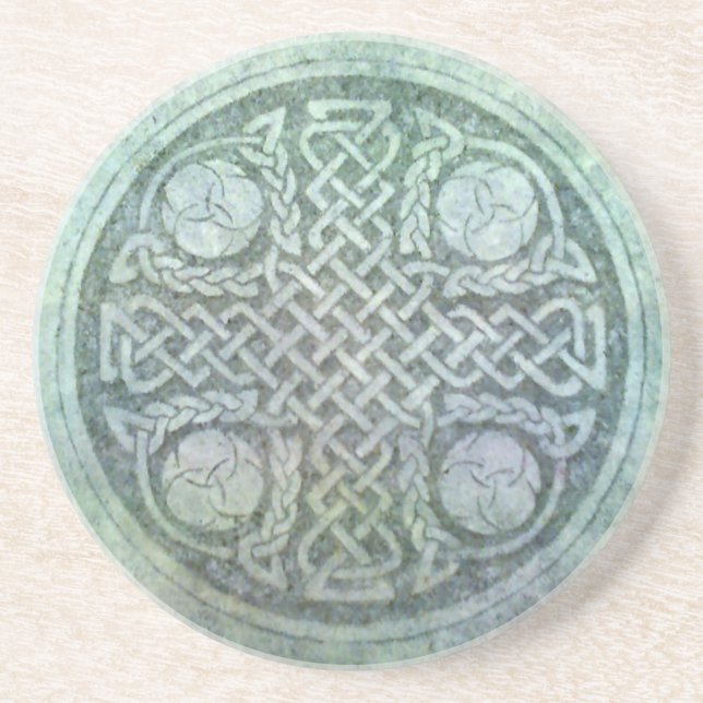 Keltisches Kreuz-Untersetzer Sandstein Untersetzer (Vorne)