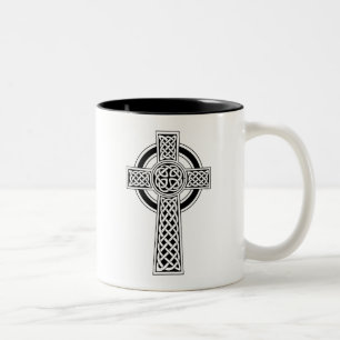 Keltisches Kreuz Zweifarbige Tasse