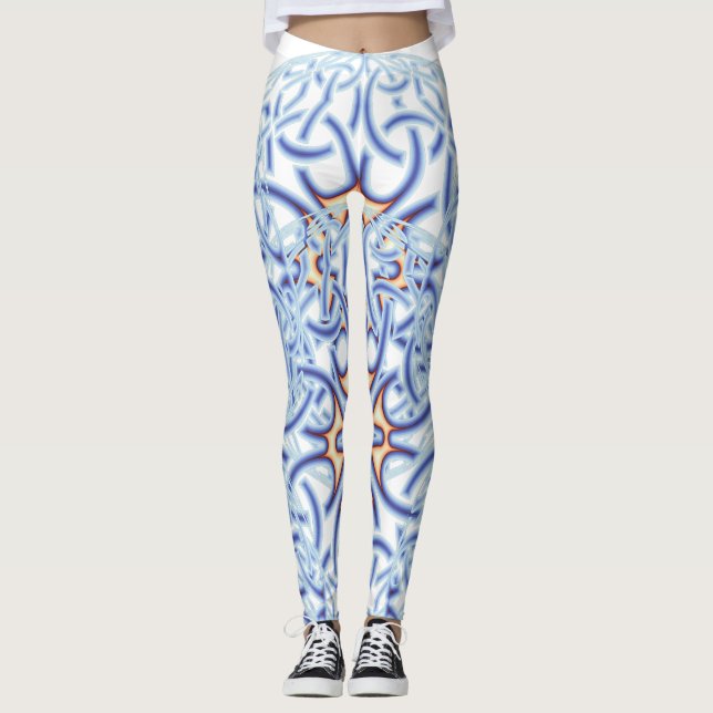 keltisches Motiv in Pastellfarben Leggings (Vorderseite)