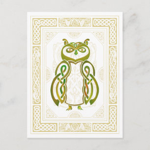 keltisches Owl Postkarte
