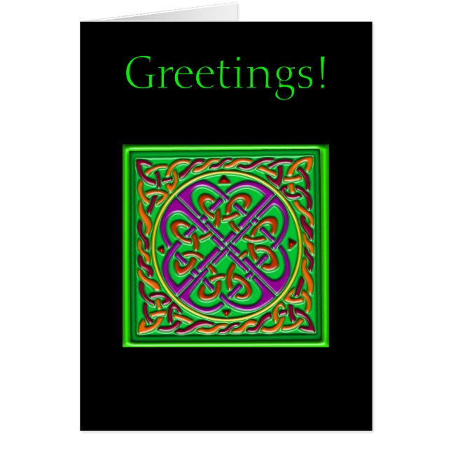 Keltisches quadratisches Grün (Vorne)