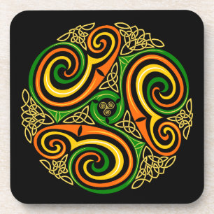 Keltisches Spiralen-Set Untersetzer