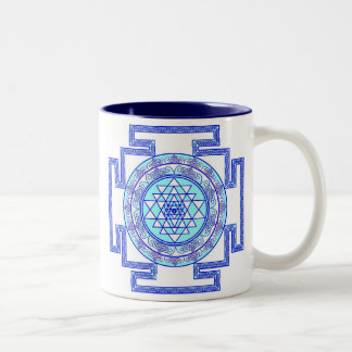 keltisches sri yantra zweifarbige tasse