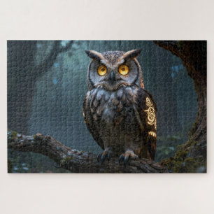 Keltisches Tier des Geistes Eule Puzzle