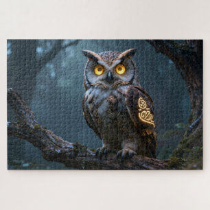 Keltisches Tier des Geistes Eule Puzzle