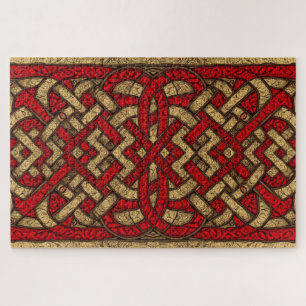 Keltisches walisisches Knotwork-Jigsaw-Puzzle Puzzle