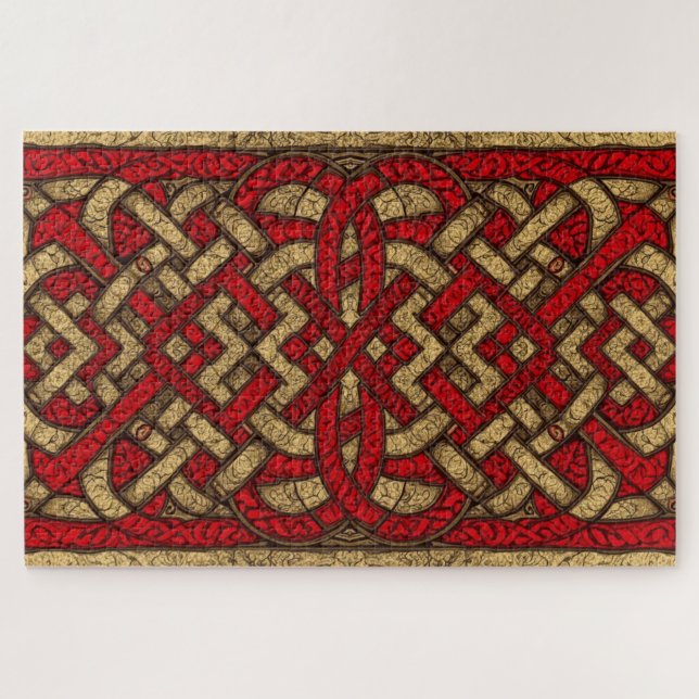 Keltisches walisisches Knotwork-Jigsaw-Puzzle Puzzle (Horizontal)