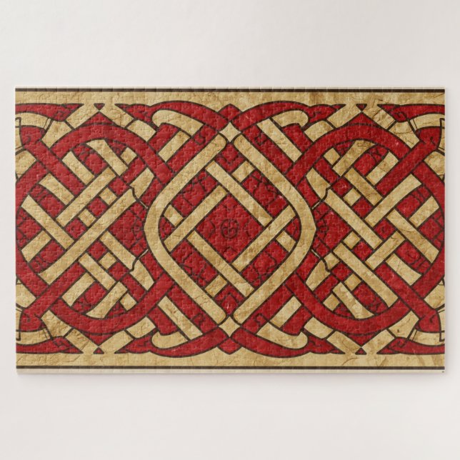 Keltisches walisisches Knotwork-Jigsaw-Puzzle Puzzle (Horizontal)