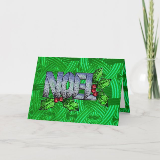 Keltisches Weihnachten aus verkettetem Glas (Vorderseite)