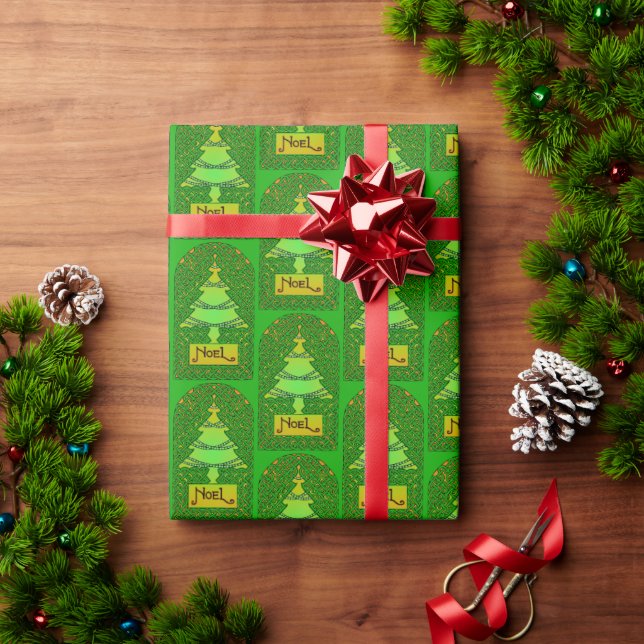 Keltisches Weihnachten  Geschenkpapier (Feiertagsgeschenk)