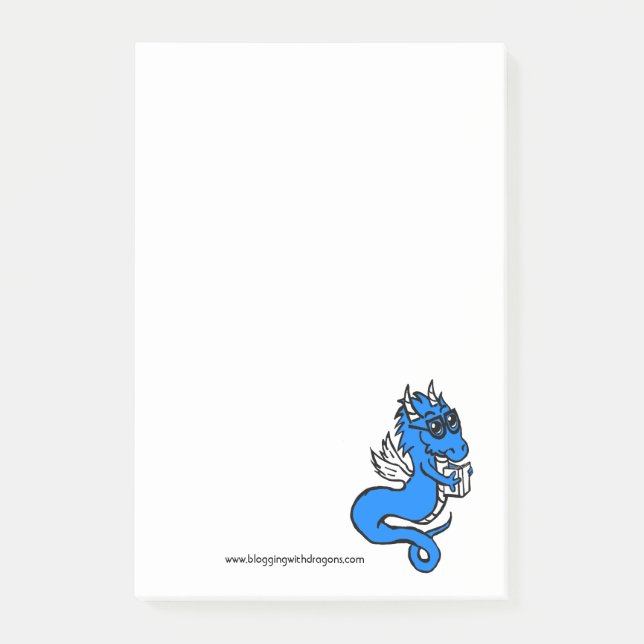 Kelvin die Drache-Post-It Post-it Klebezettel (Vorderseite)