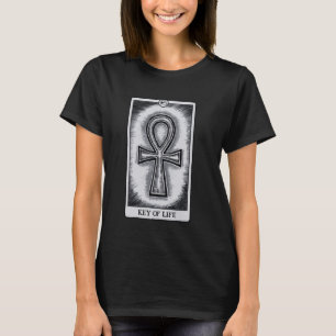 Kemetic Tarot Card Ancient Ägypten Ankh Key T-Shirt