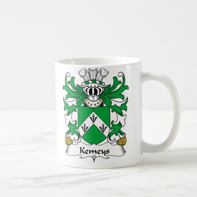 Kemeys Familienwappen Kaffeetasse (Rechts)