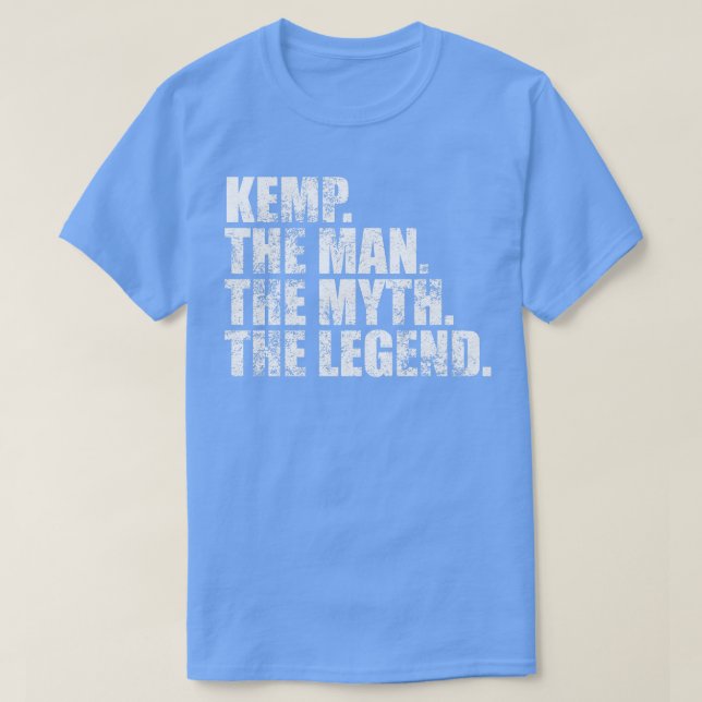 KempKemp Familienname Kemp Nachname Kemp Nachname  T-Shirt (Design vorne)