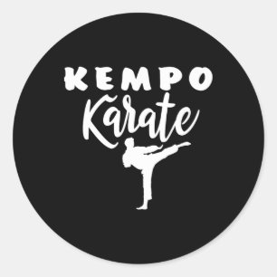 Kempo Karate Kenpo Martial Arts Shaolin Runder Aufkleber