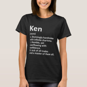 Ken Definition Personalisierter Name Spaß Geburtst T-Shirt