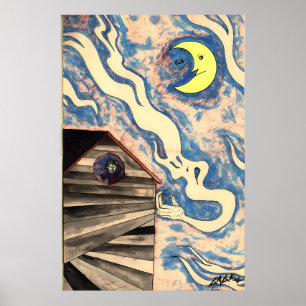 Ken Gage 1992 Moonfilter Fine Art Poster