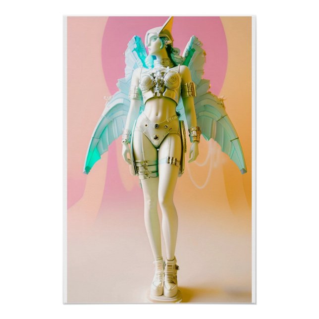 Ken Gage Future Perfect Vaporwave Angel Poster (Vorderseite)