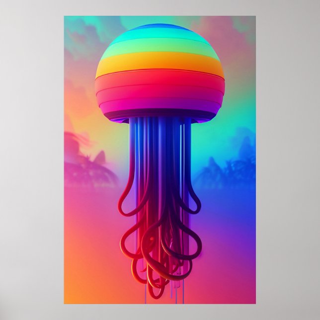 Ken Gage Jellyfish vom Himmel Poster (Vorne)
