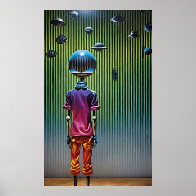 Ken Gage Keeper of Worlds Sci-Fi Fantasy Poster (Vorne)