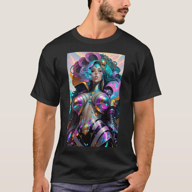 Ken Gage Queen of the Vapor-Rave Fantasy T-Shirt (Vorderseite)