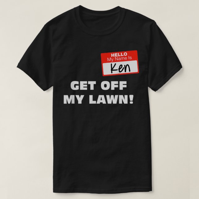 Ken Karen Halloween Kostüm weg von meinem Rasen Wh T-Shirt (Design vorne)