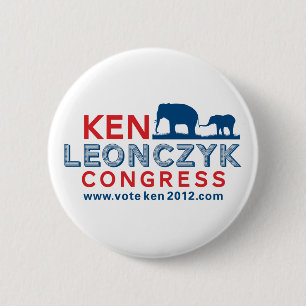 Ken Leonczyk für Kongress-Knopf Button