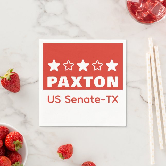 Ken PAXTON für US-Senat Texas 2026 Serviette (Beispiel)