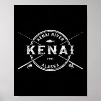 Kenai Ak Vintage gekreuzte Angelruten
