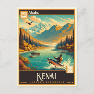 Kenai, Alaska Vintage Postkarte