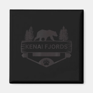 Kenai Fjorde Alaska Wildtiere Bär Wandern Camping Magnet