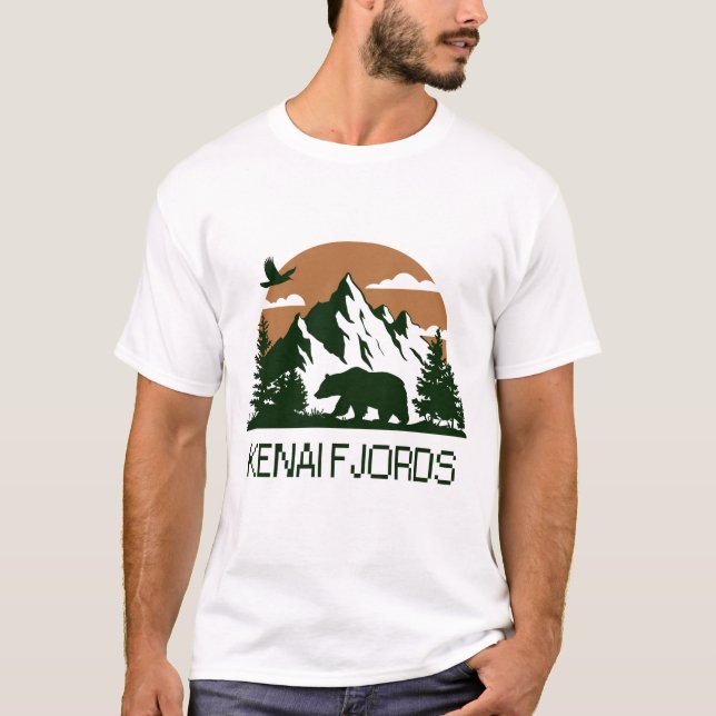 Kenai Fjords - Alaska T-Shirt (Vorderseite)