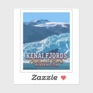 KENAI FJORDS NATIONAL PARK - ALASKA VEREINIGTE STA AUFKLEBER