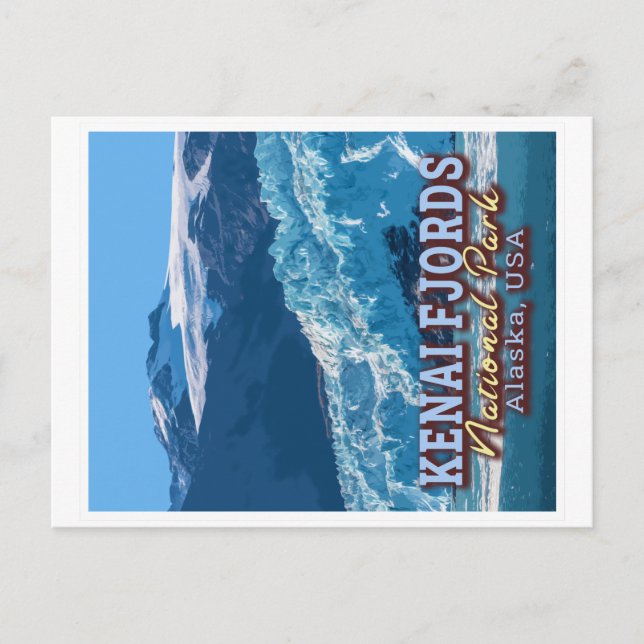 KENAI FJORDS NATIONAL PARK - ALASKA VEREINIGTE STA POSTKARTE (Vorderseite)