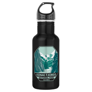 Kenai Fjords National Park Alaska Vintage Edelstahlflasche